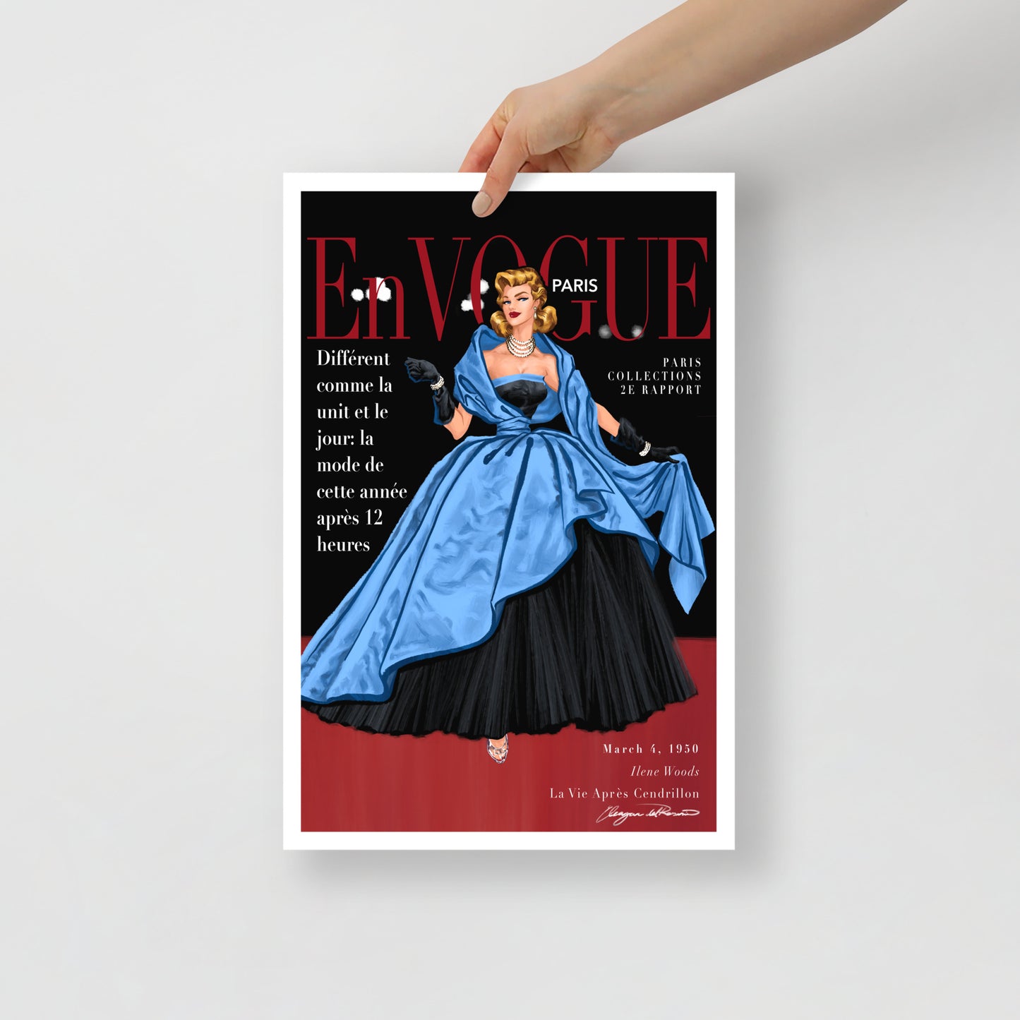 "En VOGUE - Issue No. 2, Ella" | Poster Print Open Edition