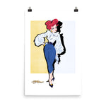 Angel Fish Pretty Glam Art Print