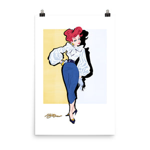 Angel Fish Pretty Glam Art Print