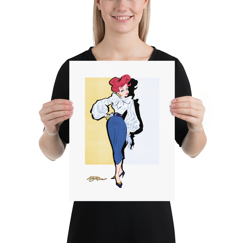 Angel Fish Pretty Glam Art Print