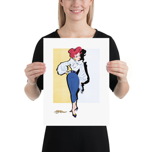 Angel Fish Pretty Glam Art Print