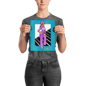 Call Me a Princess Vintage Fashion Purple Art Print