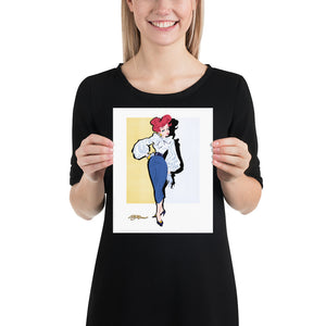 Angel Fish Pretty Glam Art Print