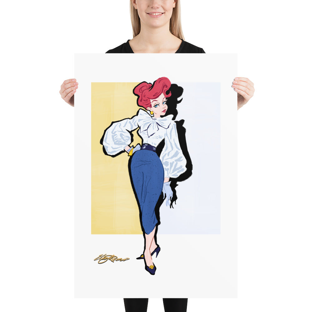 Angel Fish Pretty Glam Art Print