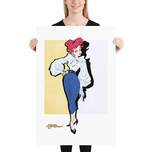 Angel Fish Pretty Glam Art Print
