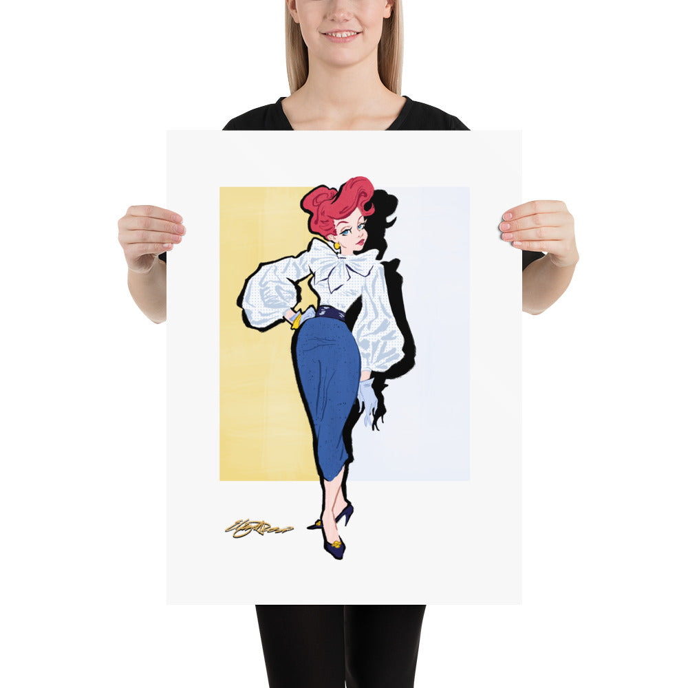 Angel Fish Pretty Glam Art Print