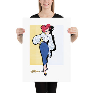 Angel Fish Pretty Glam Art Print
