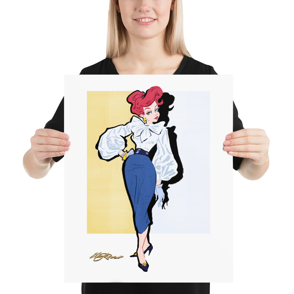 Angel Fish Pretty Glam Art Print
