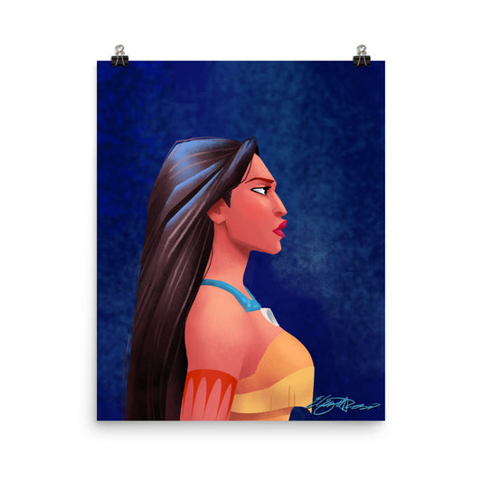 "Princess Profile Matoaka" | Signed and Numbered Edition